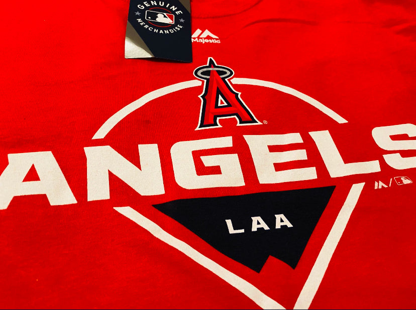 New!! Angels LAA officially Licensed MLB Red Shirt Size L For Men