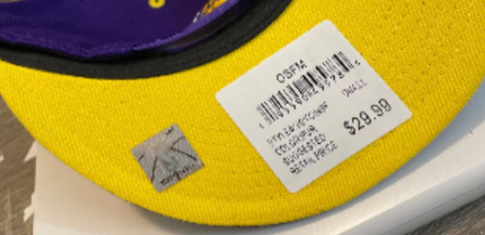 Lakers Ultra Game SnapBack Hat Purple Yellow White Nba Los Angeles Brand New Tag