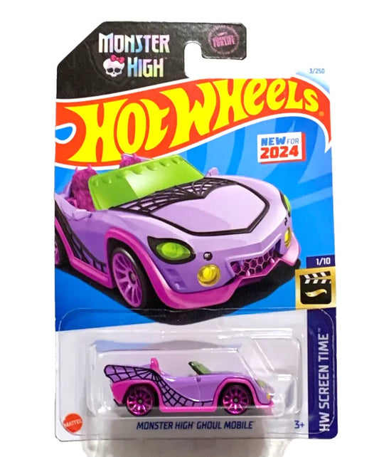 2024 3/250 Hot Wheels Monster High Ghoul Mobile