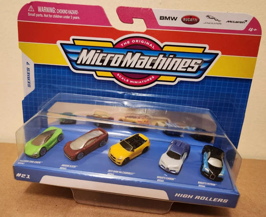 Micro Machines High Rollers Series 7 Mc Laren Jaguar BMW Bugatti