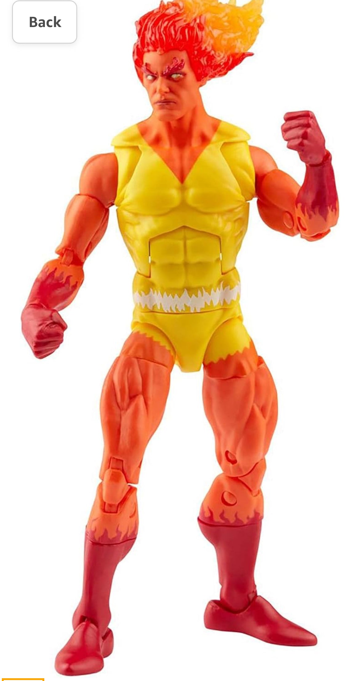 Hasbro Marvel Legends Series Retro Fantastic Four Firelord 6-inch Action Figure Toy, Includes 3 Accessories (F3444)