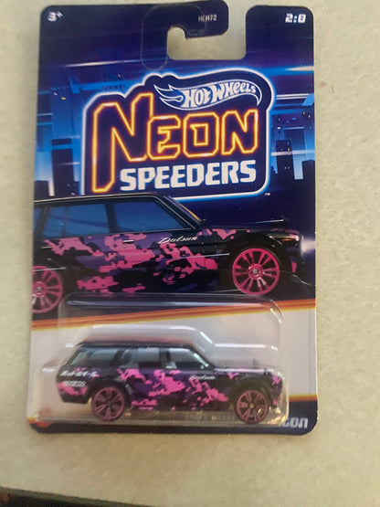 2024 Hot Wheels Neon Speeders 'Datsun 510 Wagon #2/8 - READY STOCK