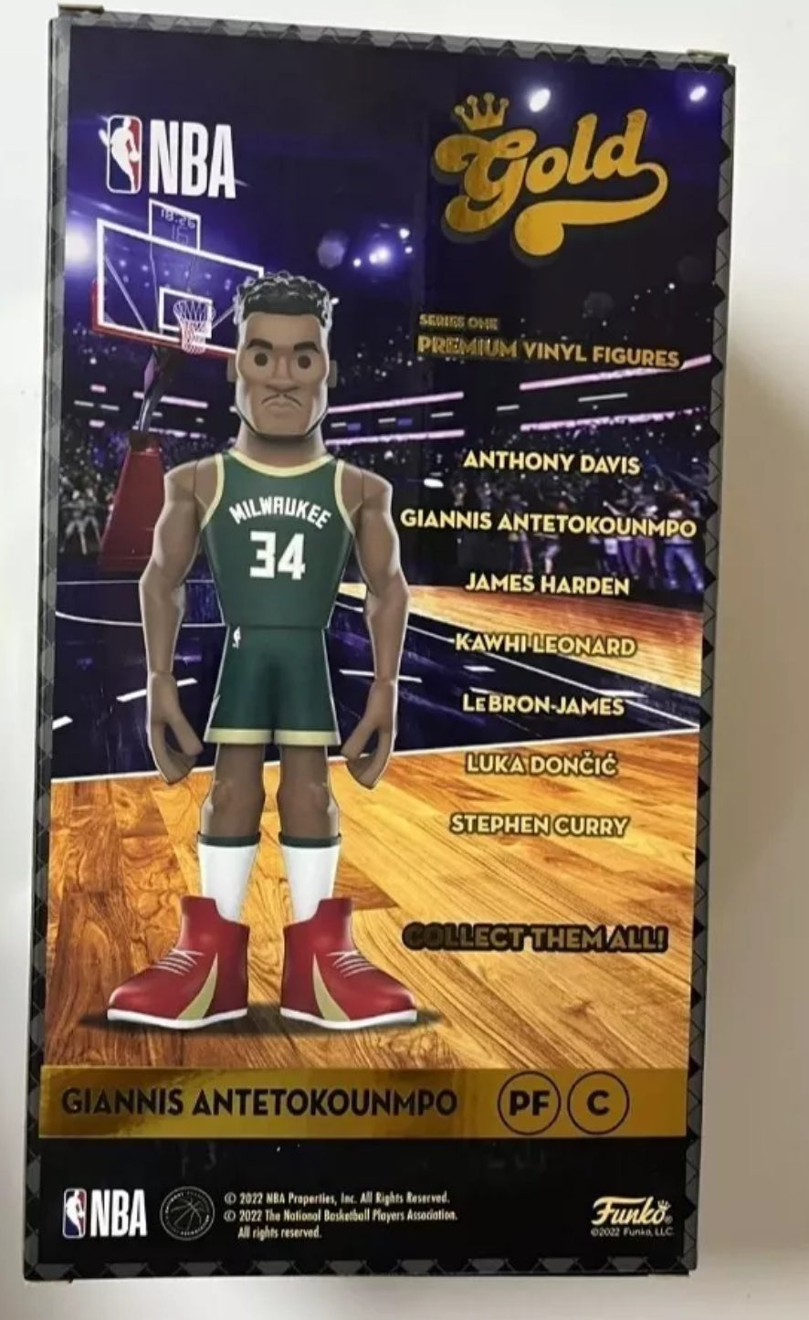 FUNKO GOLD CHASE NBA 12” GIANNIS ANTETOKOUNMPO VINYL FIGURE MILWAUKEE BUCKS NEW