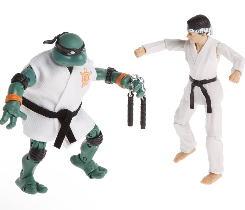 Teenage Mutant Ninja Turtles vs. Cobra Kai Mikey vs. Daniel LaRusso 2 Pack