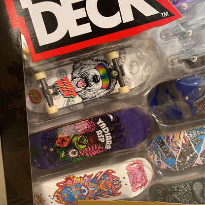 New!! Tech Deck 5 Santa Cruz Sk8Shop Bonus Pack!! 6 Boards Included!! 1 SET!!