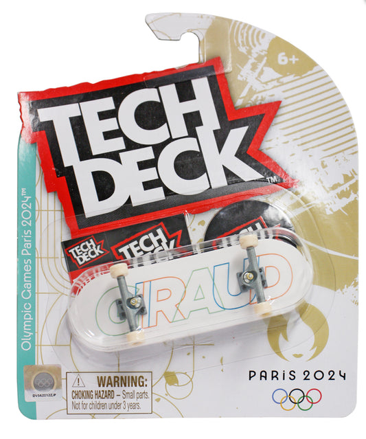 2024 Paris Olympics Giraud x Tech Deck Skateboard Fingerboard Felipe Gustavo Rare HTF