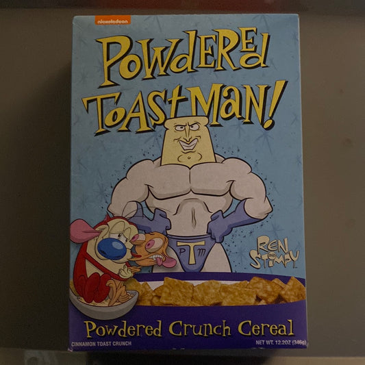 2022 Powdered Toast Man Ren & Stimpy Cereal 12.2 oz Full Box Factory Sealed