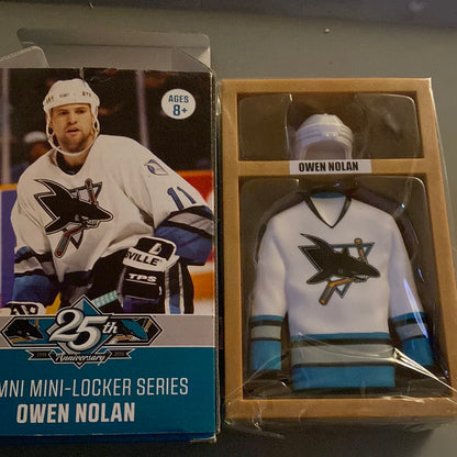 NHL alumni mini locker series Owen Nolan 25th anniversary