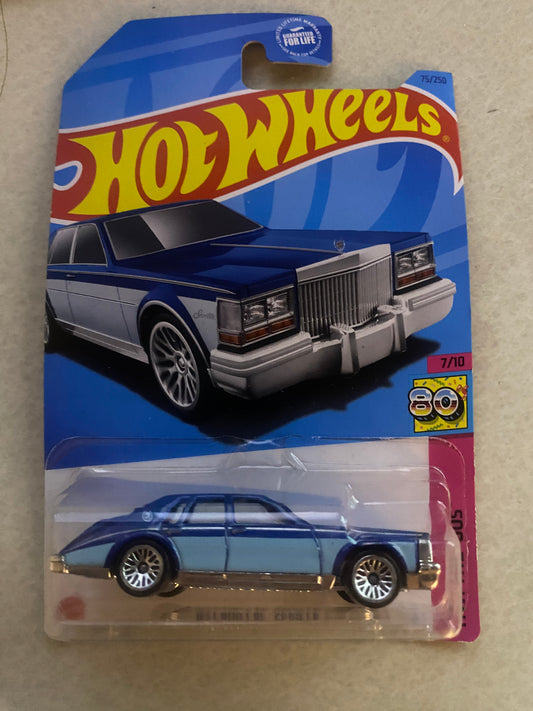 Hot Wheels 2023 HW The 80s 7 of 10 – 1980 Cadillac Seville blue HKJ64