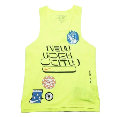 Nike Dri-FIT Running Singlet ADV AeroSwift NYC Men Volt