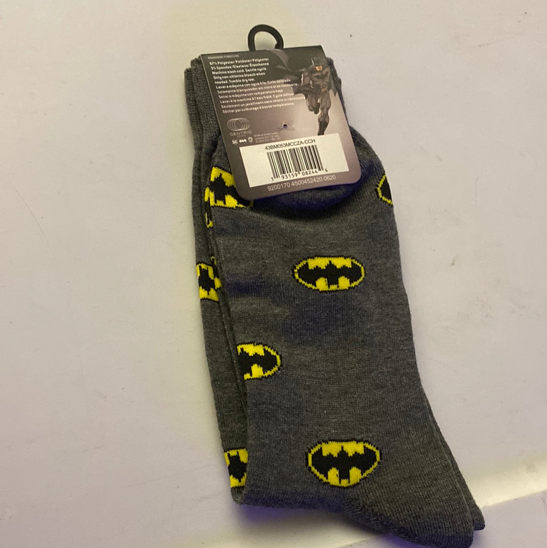 New!! Gray Batman socks