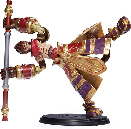 League of Legends, 6-Inch Wukong Collectible Figure with Premium Details and Enchanted Staff Accessory, Champion Collection,