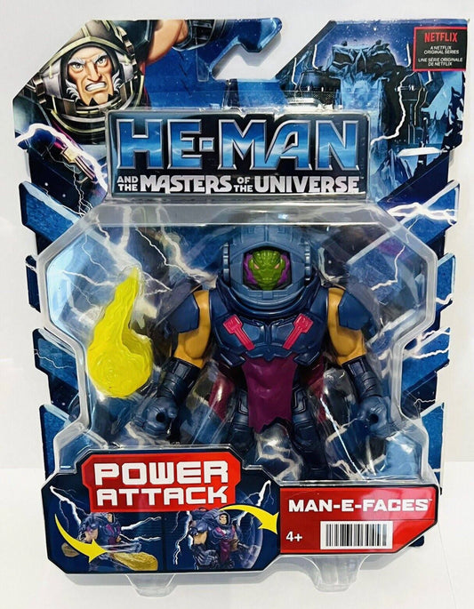 New!! He-Man And The Masters Of The Universe Power Attack Man-E-Faces Mattel Action Figure