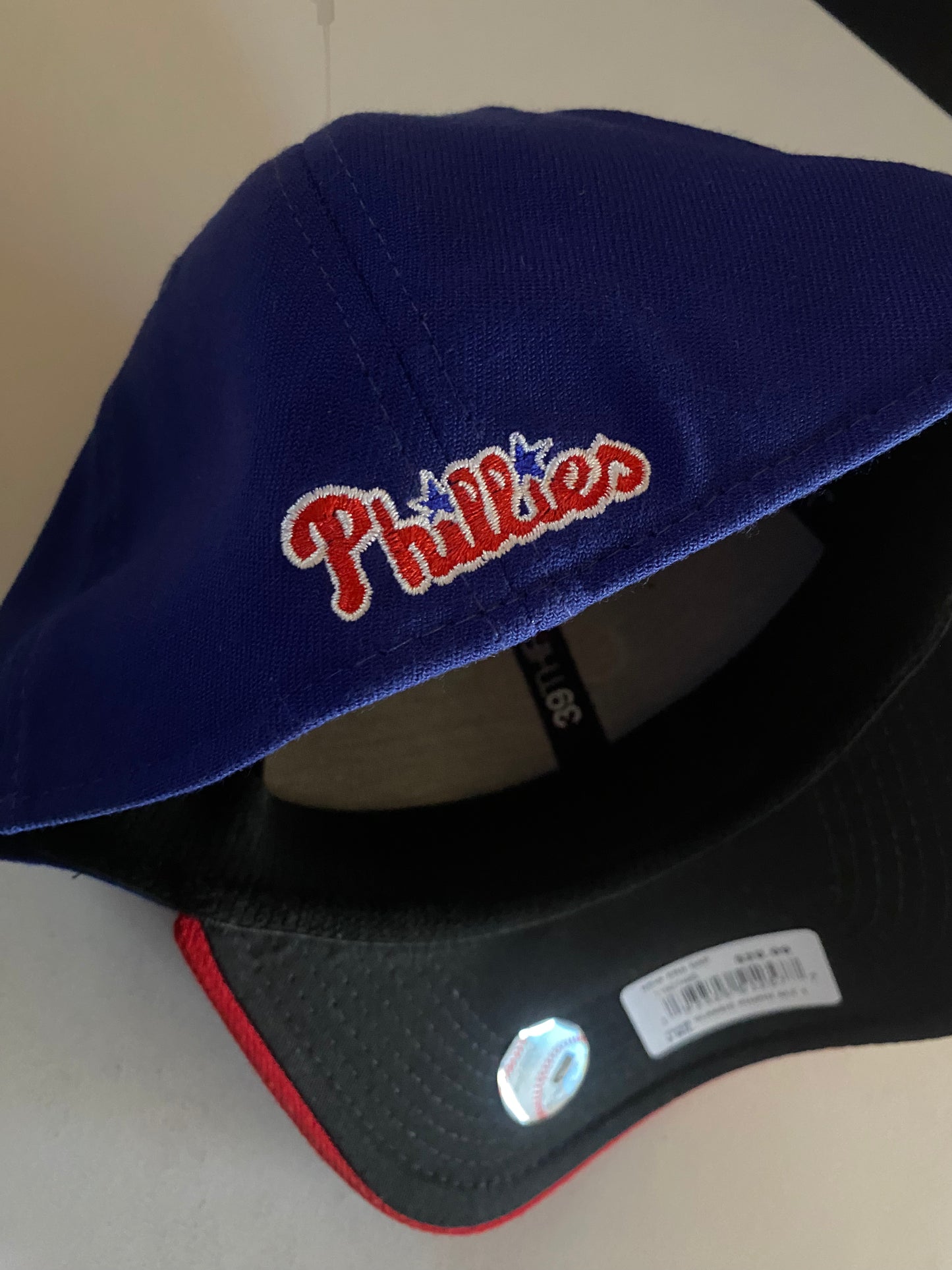 New Era Philadelphia Phillies MLB 3930 Team Classic Alt Flex Fited Hat Blue Med/Large