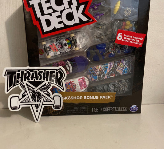 New!! Tech Deck 5 Santa Cruz Sk8Shop Bonus Pack!! 6 Boards Included!! 1 SET!!