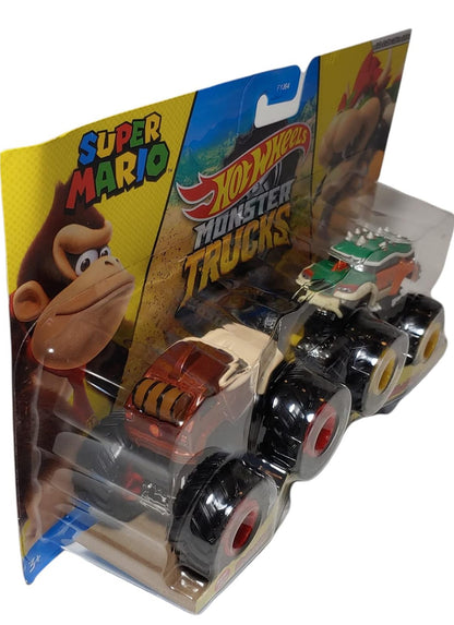 Hotwheels Monster Trucks Donkey Kong vs Bowser - 2021 Demolition Doubles (1:64 Scale Double Pack)