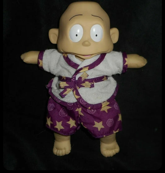 12" VINTAGE 1998 MATTEL RUGRATS NYLON TOMMY PICKLES STUFFED ANIMAL PLUSH TOY