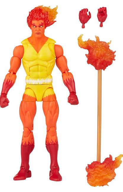 Hasbro Marvel Legends Series Retro Fantastic Four Firelord 6-inch Action Figure Toy, Includes 3 Accessories (F3444)