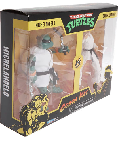 Teenage Mutant Ninja Turtles vs. Cobra Kai Mikey vs. Daniel LaRusso 2 Pack