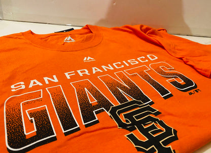 New!! Majestic San Francisco Giants officially Licensed MLB orange Shirt Large