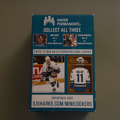 NHL alumni mini locker series Owen Nolan 25th anniversary