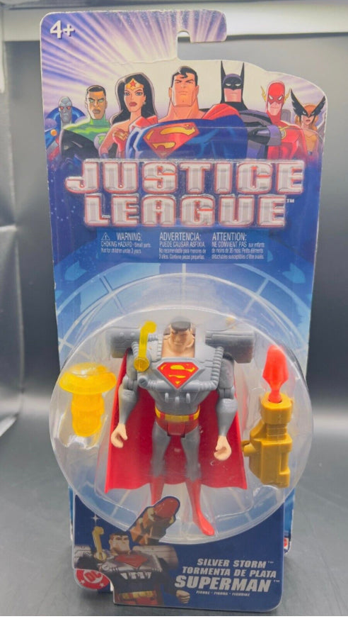 New!! Justice League Silver Storm Superman Figure!!