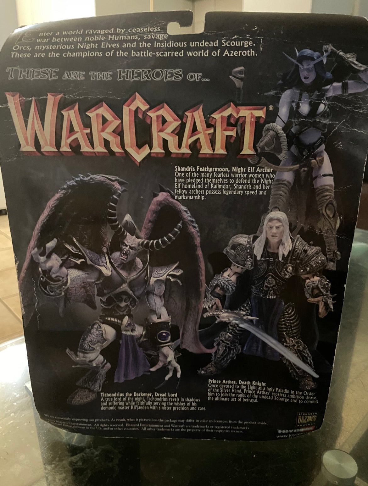 2003 World of Warcraft Tichondrius the Darkener Dread Lord Toycom Blizzard Figure