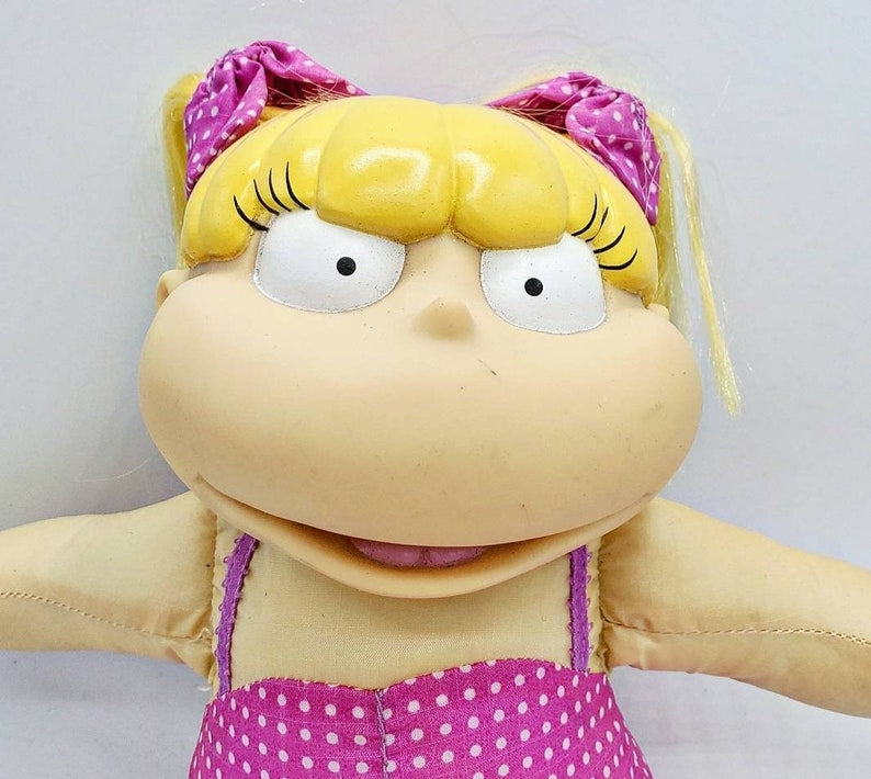 Rugrats Angelica Plush, Vintage Angelica Plush, Rugrats Plush, Viacom Angelica Plush, Vintage Rugrats Plush, Swimsuit Angelica Plush