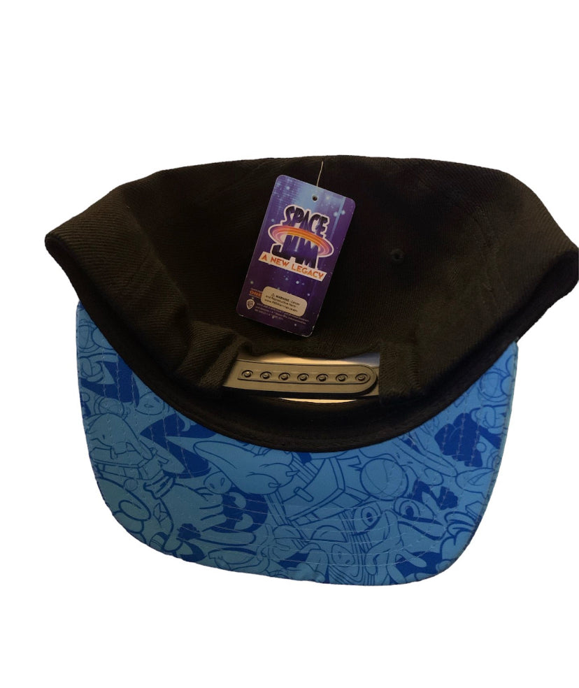 New!! Space Jam Tune Squad Snapback Hat Black And Blue