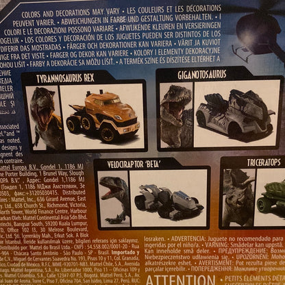 Hot Wheels Character Cars Jurassic World Dominion Mattel