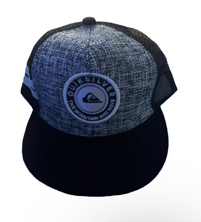 New!! 1-QuickSilver Trucker Hats Cap Gray With Black And/or White