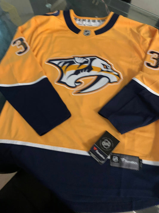 New!! Fanatics Nashville Predators SIZE LARGE Jersey Fanatics Breakaway NHL Arvidsson #33