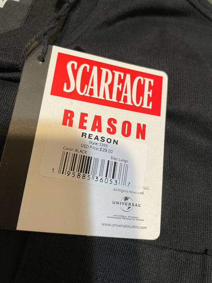 REASON Scarface™ Pocket Back Print Short Sleeve Tee Large