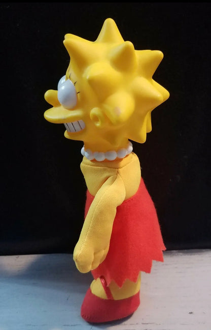 THE SIMPSONS -Lisa Simpson -8” Plush -Vinyl Doll -1990 Vintage -