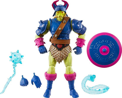 Masters of the Universe Masterverse Action Figure, Pig-Head Toy Collectible with Articulation & Accessories, 7 Inch