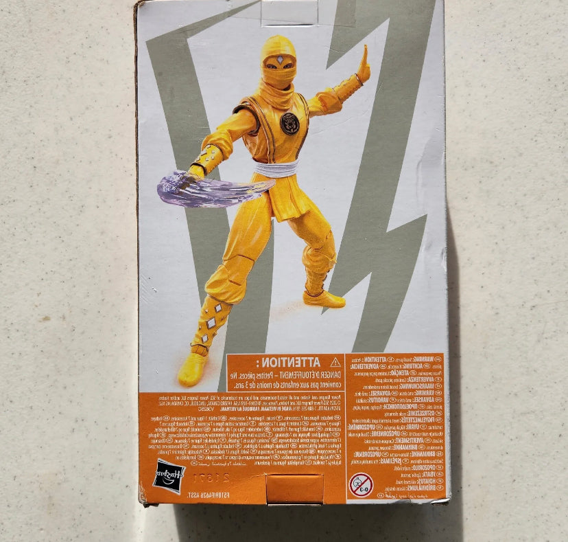 Power Rangers Lightning Collection Mighty Morphin Ninja Yellow Ranger Hasbro New