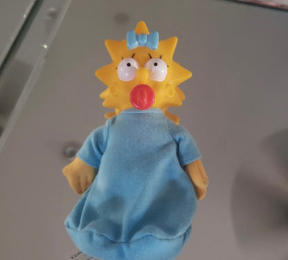 Vintage The Simpsons Maggie Simpson Plush Figure Doll 7" Tall 1990