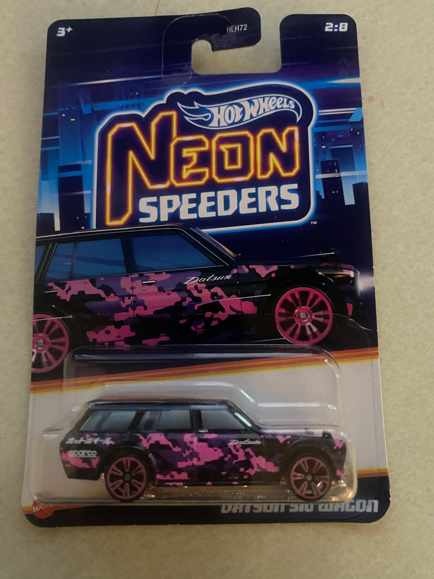 2024 Hot Wheels Neon Speeders 'Datsun 510 Wagon #2/8 - READY STOCK