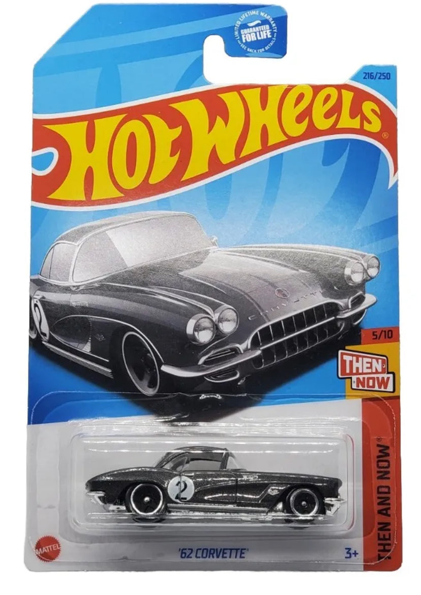 2023 Hot Wheels Gray 62 Corvette Then & Now #216