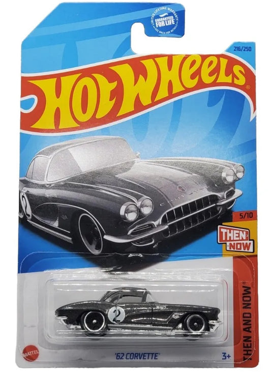 2023 Hot Wheels Gray 62 Corvette Then & Now #216