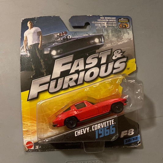 2016 Mattel Fast & Furious F8 1966 Chevy Corvette 1:55