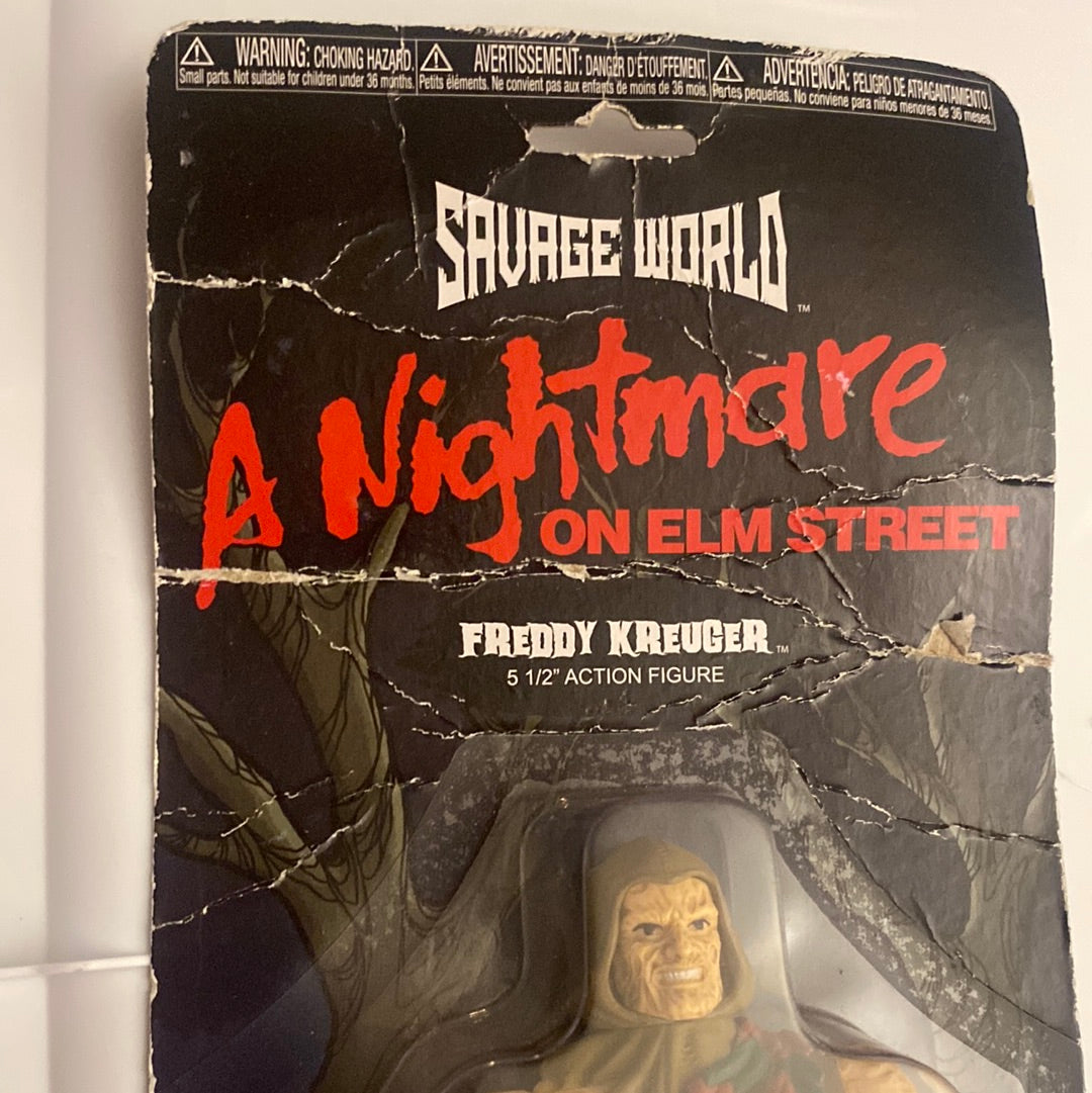 New!! Savage World A Nightmare on Elm Street Freddy Kreuger 5 1/2” Action Figure