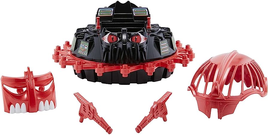 Masters of the Universe Origins Roton Vehicle, Spinning Villain Car with Clicking Sounds & Accessories, Motu Collectible Toy