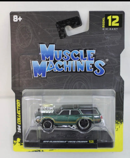 Muscle Machines 1970 Oldsmobile Vista Cruiser Diecast Car 1:64 Scale