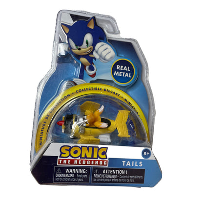 Sega Sonic The Hedgehog Yellow Tails Collectible Diecast Real Metal