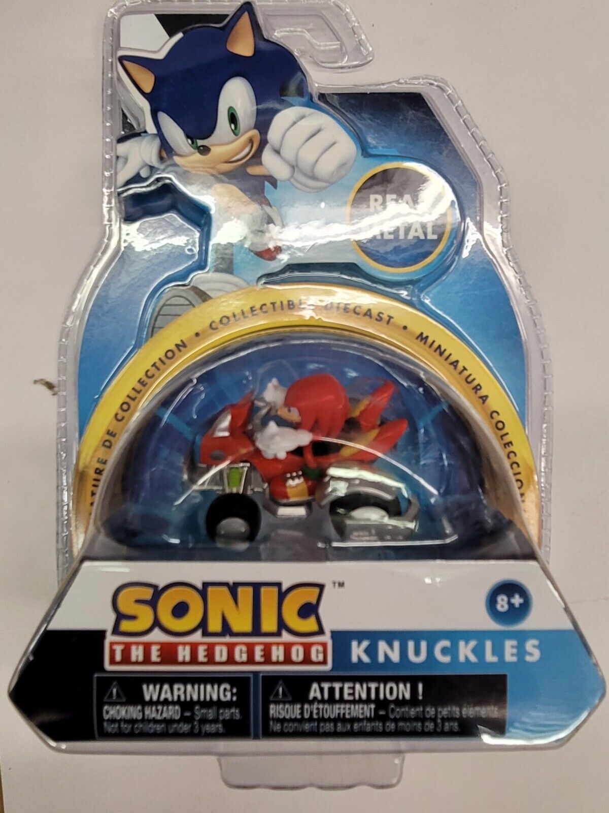 Sega Sonic The Hedgehog Red Knuckles Collectible Diecast Real Metal