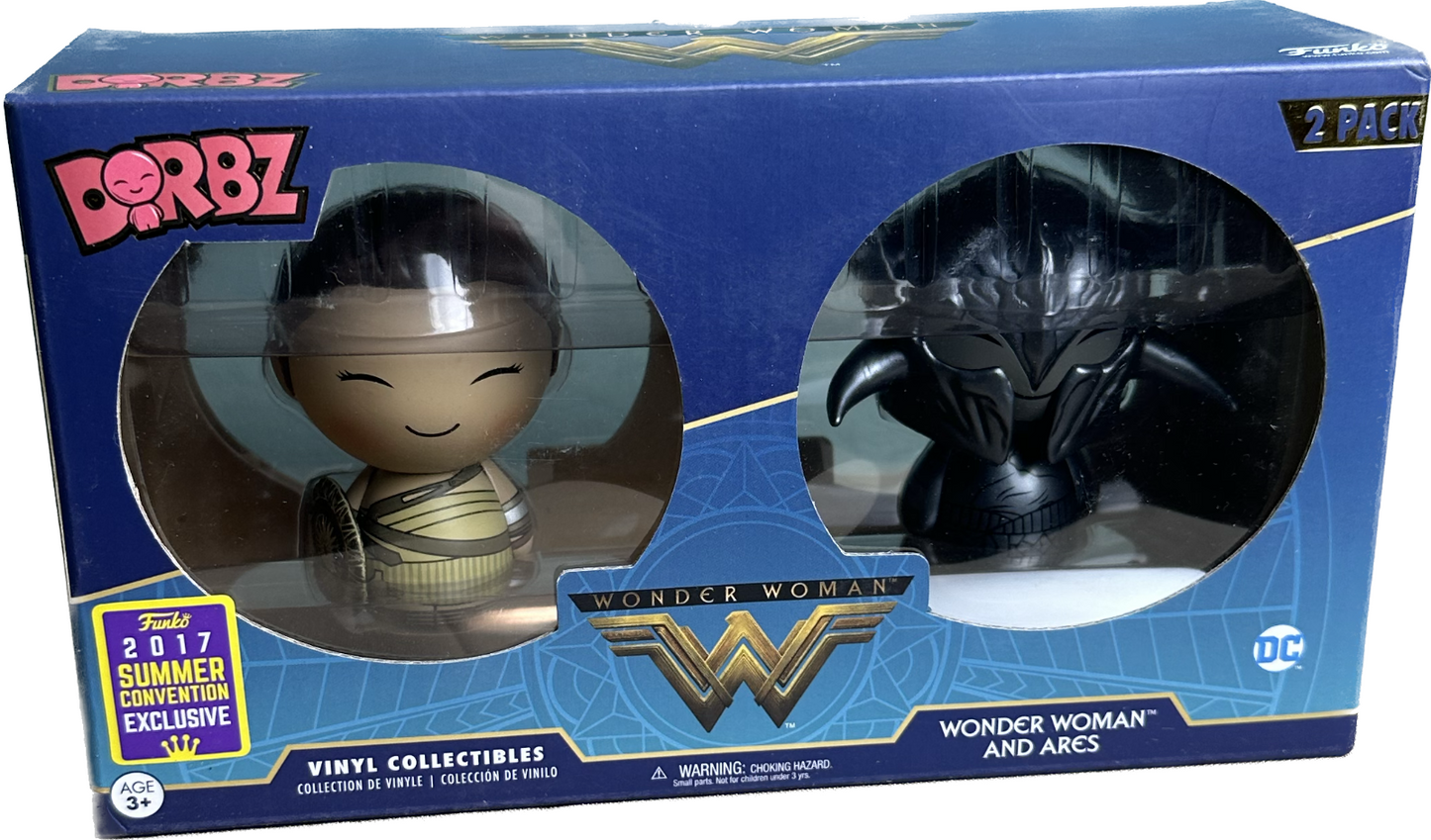 2017 Summer Convention Exclusive Funko Dorbz | DC | Wonder Woman & Ares Vinyl Figure 2-Pack