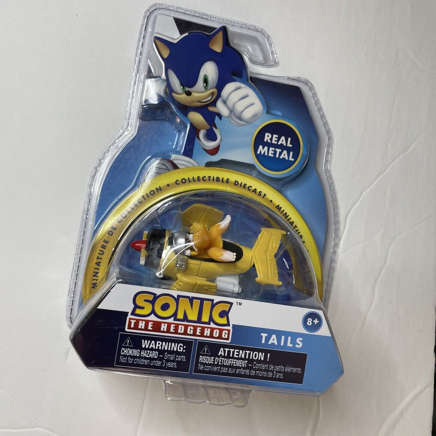 Sega Sonic The Hedgehog Yellow Tails Collectible Diecast Real Metal