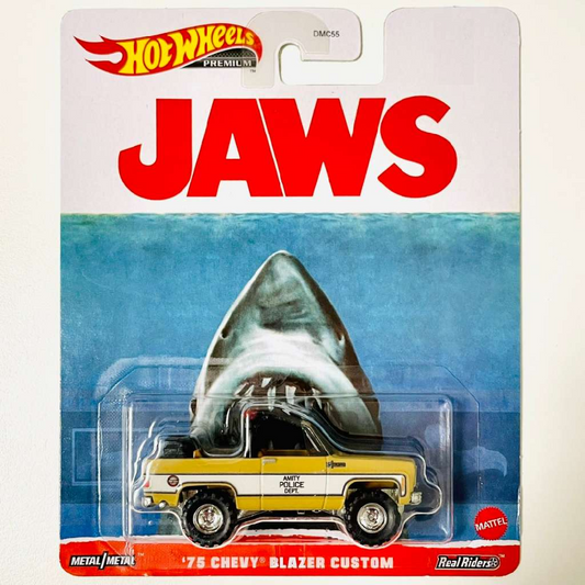 Hot Wheels 2023 Retro Entertainment JAWS ‘75 CHEVY BLAZER CUSTOM K5 Real Riders