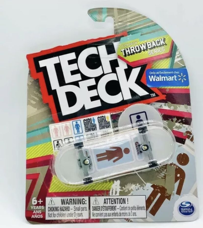 Tech Deck GIRL 96mm Fingerboard Throwback Series Ultra Rare Walmart Exclusive